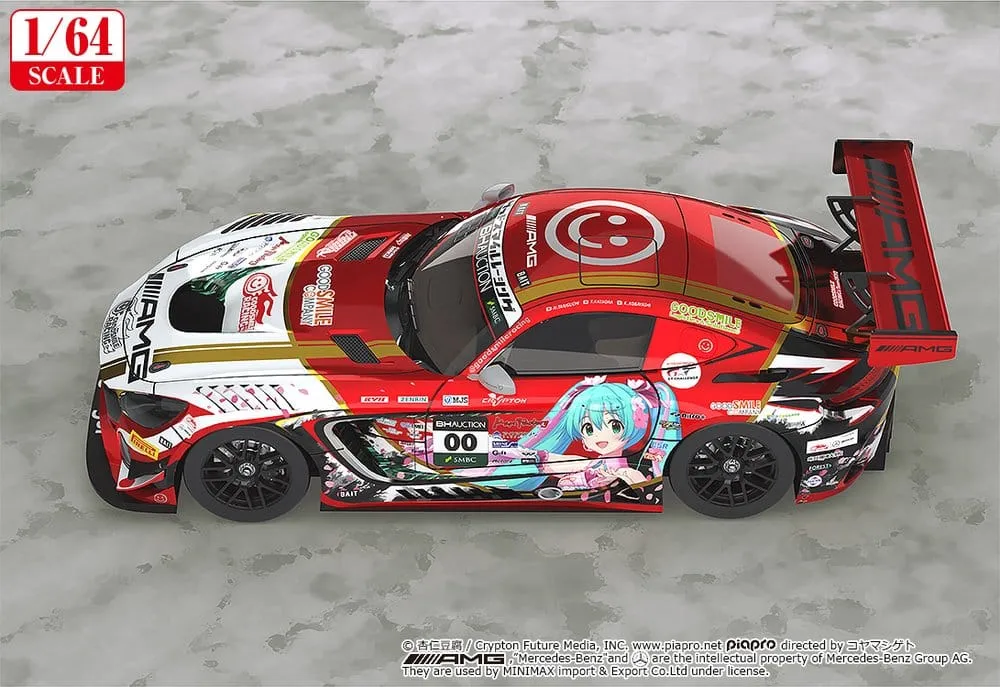 Hatsune Miku GT Project Vehicle 1/64 Mercedes-AMG Team Good Smile 2019 Suzuka 10 Hours Ver. 7 cm